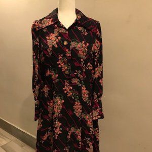 Vintage ‘70's Floral 'Secretary' dress